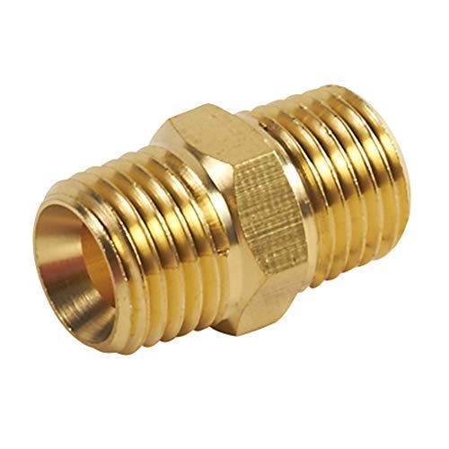  Metabo HPT Coupling, 1/4-Inch x 1/4-Inch, Male/Male, Brass (115171M)