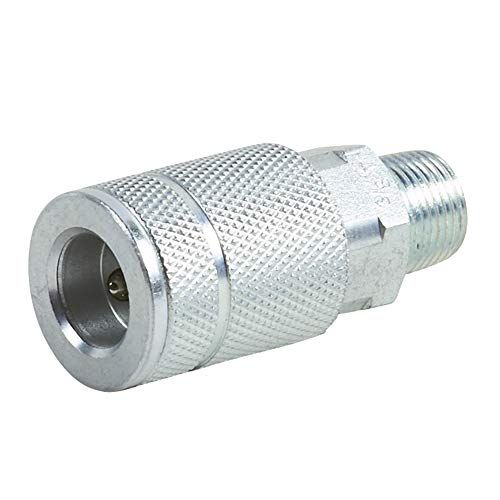  Metabo HPT Automotive Air Coupler, 3/8 Body Size, Zinc Plated Steel, 3/8 Male Thread Size (115307M)