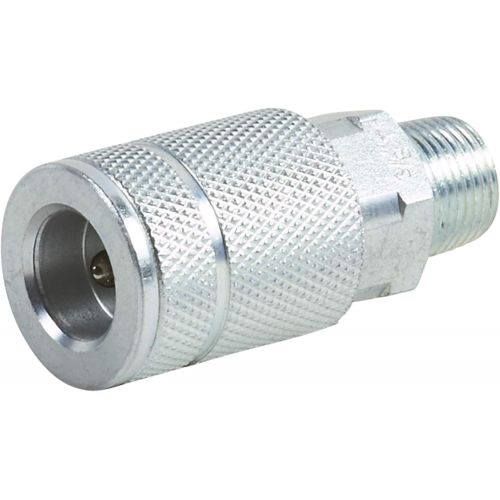  Metabo HPT Automotive Air Coupler, 3/8 Body Size, Zinc Plated Steel, 3/8 Male Thread Size (115307M)