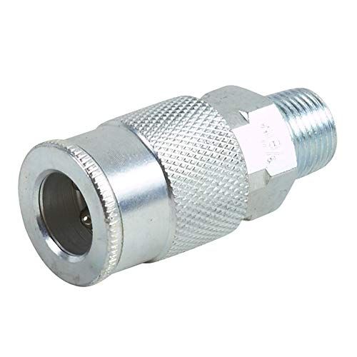  Metabo HPT Coupler, 3/8 Body Size, Zinc Plated Steel, 3/8 Male Thread Size (115326M)