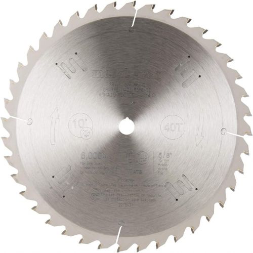  Metabo HPT Miter Saw Blade 10-Inch 40 Teeth Tungsten Carbide Tipped ATB 5/8 Arbor 310878M