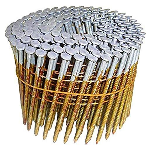  Metabo HPT 12701HPT Full Round Head Hot Dipped Galvanized Wire Coil Framing Nails 2-3/8 x .099 Rg 5000 Count