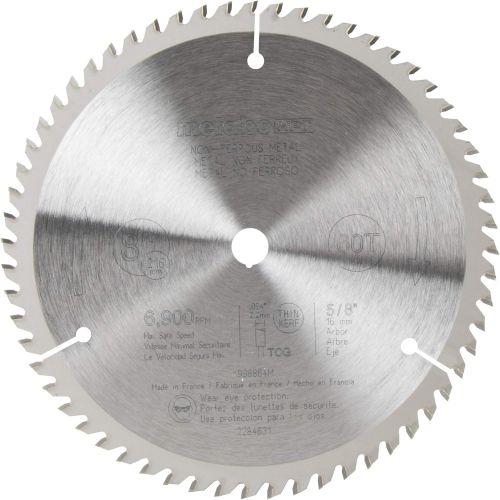  Metabo HPT 998864M 60-Teeth Tungsten Carbide Tipped 8-1/2 Tcg 5/8 Arbor Finish Saw Blade