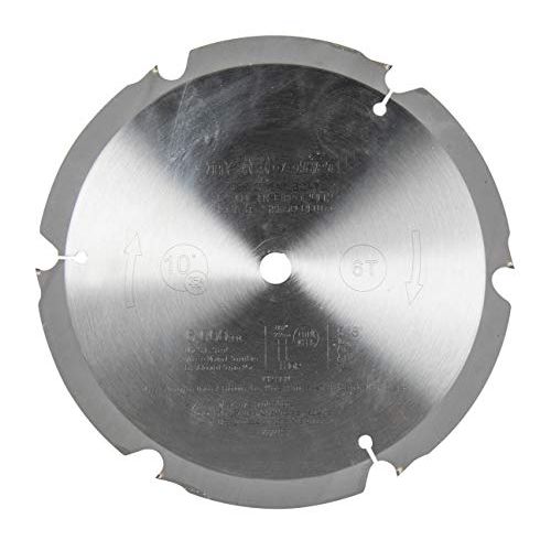  Metabo HPT Miter Saw/Table Saw Blade, 10-Inch, Fiber Cement Blade, 6-Tooth, Polycrystalline Diamond Tips (18108M)