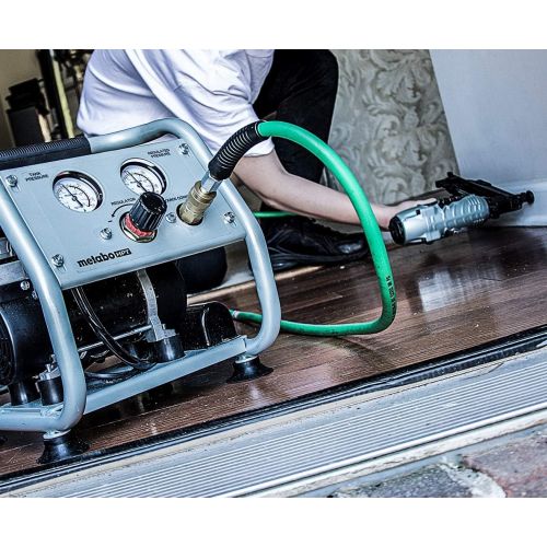  [아마존베스트]Metabo HPT Air Compressor, Ultra-Quiet 59 dB, Portable, Oil-Free Pump, 1-Gallon Tank Capacity, Steel Roll Cage w/ Rubber Grip, Compact and Lightweight, 1-Year Warranty, (EC28M)