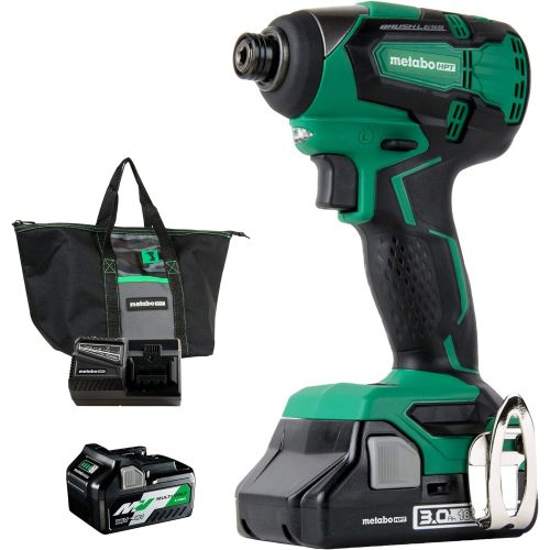  [아마존베스트]Metabo HPT WH18DBFL2T 18V Cordless Impact Driver | Includes 2 Batteries (1) 36V/18V Multivolt 5.0Ah & (1) 18V Compact 3.0Ah Battery | 1,522 in-lbs of Torque | Up to 3,100 Rpm 3,400