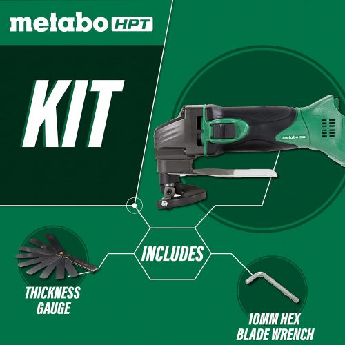  Metabo HPT 18V MultiVolt Cordless Shear Tool Only - No Battery 8 Cutting Edges CE18DSLQ4