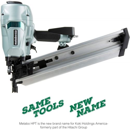  Hitachi NR90AC5 Framing Nailer for LVL, 2-38 to 3-12 Plastic Collated Nails, 0.162, Full Head, 21 Degrees