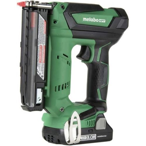  Hitachi NP18DSAL Cordless 23 Gauge Pin Nailer Kit, 18V, Compact 3.0 Ah Lithium Ion Battery, No Push Safety Nose Tip