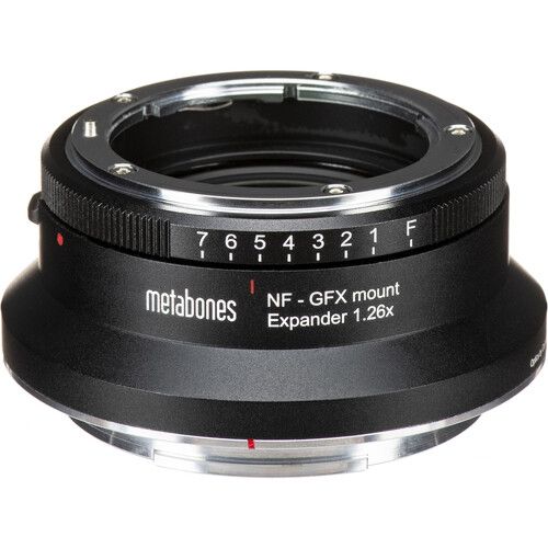  Metabones 1.26x Expander for Nikon F-Mount, G-Type Lens to FUJIFILM G-Mount GFX Camera