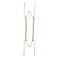 Metal 10 to 13 Inch Spring Plate Hangers Wall Rack Hook Stand Display Gold Tone - Gold Tone - Gold Toneby Unique Bargains