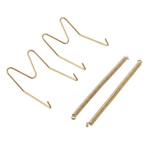  Metal 10 to 13 Inch Spring Plate Hangers Wall Rack Hook Stand Display Gold Tone - Gold Tone - Gold Toneby Unique Bargains