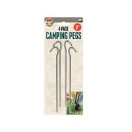 Metal Camping Tent Pegs Set - Pack of 12