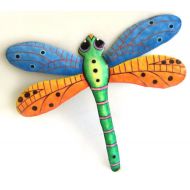 MetalArtofHaiti Dragonfly Wall Art, Dragonfly, Painted Metal Wall Art, Metal Art, Garden Art, Tropical Decor, Outdoor Garden Decor, 17 1/2, F1001-BL-GL-17