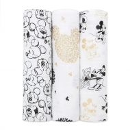 Metallic aden + anais Disney Swaddle Blanket | Boutique Muslin Blankets | Ideal for Baby Girls & Boys |...
