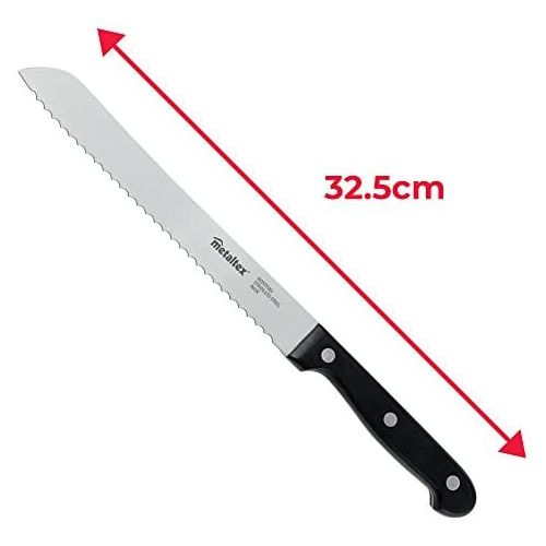  [아마존베스트]Metaltex Professional Bread Knife 32.5cm Stainless Steel