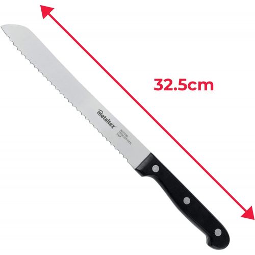  [아마존베스트]Metaltex Professional Bread Knife 32.5cm Stainless Steel