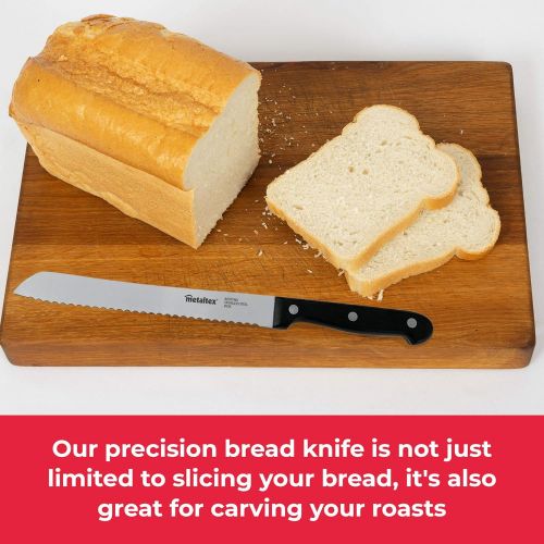  [아마존베스트]Metaltex Professional Bread Knife 32.5cm Stainless Steel