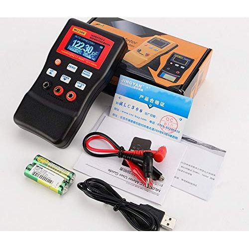  [아마존베스트]MeterTo Auto-ranging 5 Digit LC Meter MLC500 Capacitance Inductance Tester 0.00pF ～100.000mF 0.000uH ～ 100.000H LC Oscillation and RC Oscillation USB