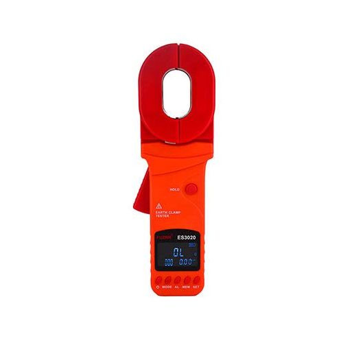  [아마존베스트]MeterTo Digital Clamp Ground Resistance Tester ES3020 Loop Earth Tester 0.01Ω-500Ω Clamp 55mmx32mm Storage 500