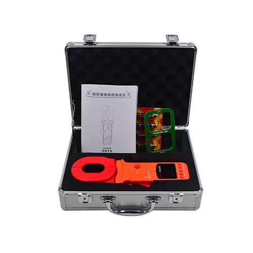  [아마존베스트]MeterTo Digital Clamp Ground Resistance Tester ES3020 Loop Earth Tester 0.01Ω-500Ω Clamp 55mmx32mm Storage 500