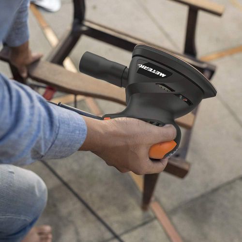  [아마존 핫딜]  [아마존핫딜]Random Orbit Sander, Meterk 13500RPM Mouse Detail Sander Wall Putty Polishing Machines Sander with 16PCS Sandpapers Dust Collection Port for Tight Spaces Sanding in Home Decoration