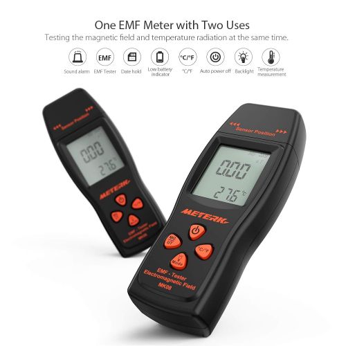  [아마존 핫딜] [아마존핫딜]Meterk EMF Meter Electromagnetic Field Radiation Detector Handheld Mini Digital LCD EMF Detector Dosimeter Tester Counter