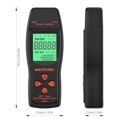  [아마존 핫딜] [아마존핫딜]Meterk EMF Meter Electromagnetic Field Radiation Detector Handheld Mini Digital LCD EMF Detector Dosimeter Tester Counter