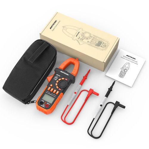  [아마존 핫딜]  [아마존핫딜]Clamp Meter Meterk Stromzange 4000 Counts Beruehrungsloser Multimeter Auto Range AC/DC Spannung Strom Widerstand Kapazitanz Frequenz Diode Hz Test mit Hinterbeleuchtung LCD-Bildschi