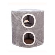 Meters Cat Bed | 2 Layer Cat House Cat Condo, 2Caves, 1 Mice Doll - for Cats & Kittens Under 9 lbs
