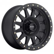 Method Race Wheels Double Standard Matte Black Wheel with Zinc Plated Accent Bolts (18x9/5x5) 18 mm offset