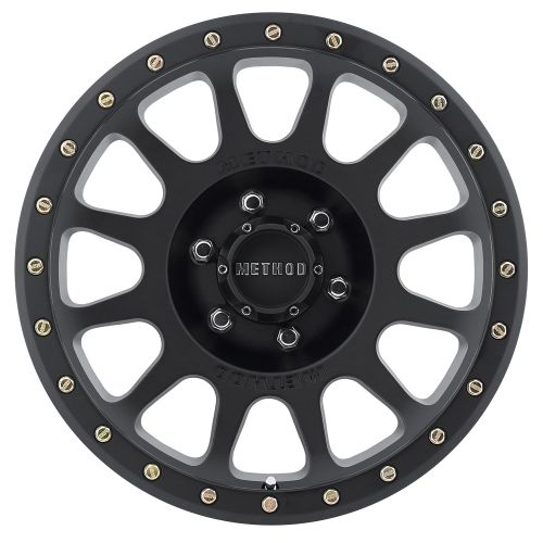  Method Race Wheels NV Matte Black Wheel with Zinc Plated Accent Bolts (18x9/6x5.5) 18 mm offset