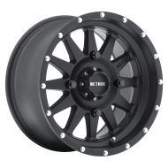Method Race Wheels The Standard Matte Black Wheel with Stainless Steel Accent Bolts (15x7/5x4.5) -6 mm offset