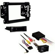 Metra 99-6518B Single/Double DIN Stereo Installation Dash Kit for 2013 Dodge Ram with Pocket & Interface