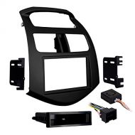 Metra 99-3309B-LC SingleDouble DIN Stereo Installation Dash Kit for 2013-Up Chevy Spark (Matte Black)