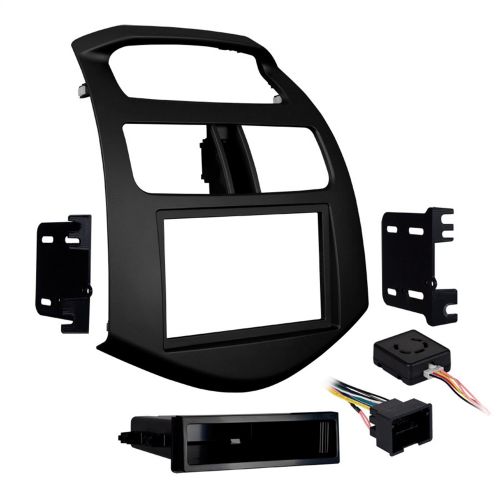  Metra 99-3309B-LC SingleDouble DIN Stereo Installation Dash Kit for 2013-Up Chevy Spark (Matte Black)