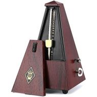 Accurate Mechanical Metronome for Wind Instruments Musicians, Guitar Player, Violinist, Plastic Wood Teak