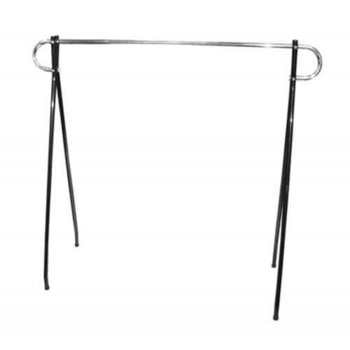  Metropolitan Display Affordable Light Use Black Beauty Single Rail Garment Rack, 48H x 60L