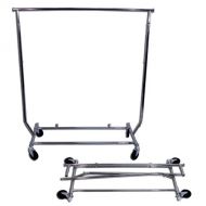 Metropolitan Display Collapsible Rolling Garment Clothing Rack