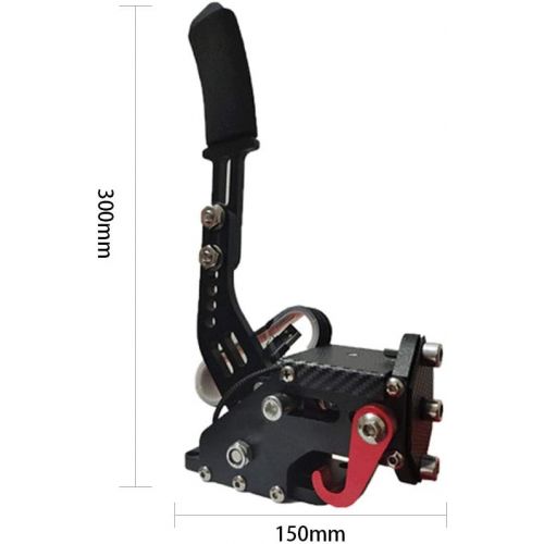  Mettoo Handbrake for PC, Universal USB Handbrake, 14 Bit Adjustable Height Horizontal Drift Rally Racing Handbrake Lever for Racing Games G25/27/29