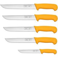 [아마존베스트]Metzgermesser-Kollektion Butcher Knife, Butcher Knife, 5-Piece Set, Slaughter Knife, Chefs Knife, Kitchen Knife