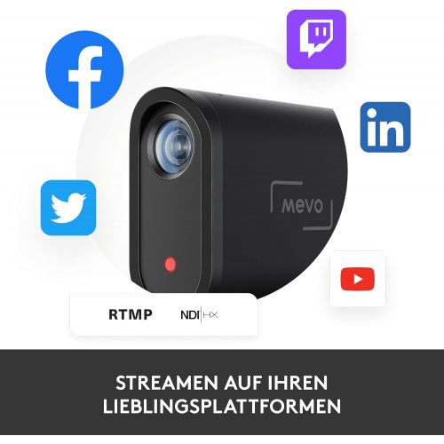  [아마존베스트]Mevo Start Live Event Camera Wireless Streaming in Full HD 1080p with Three MEMS Microphones in Array Formation