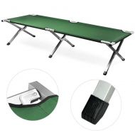 Mewinshop mewinshop Outdoor Camping Decorations Accessories and Decor Items Portable Folding Cot Camping Military Hiking Medical Guest Bed Sleeping Green