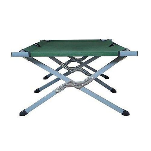  Mewinshop mewinshop Outdoor Camping Decorations Accessories and Decor Items Portable Folding Cot Camping Military Hiking Medical Guest Bed Sleeping Green