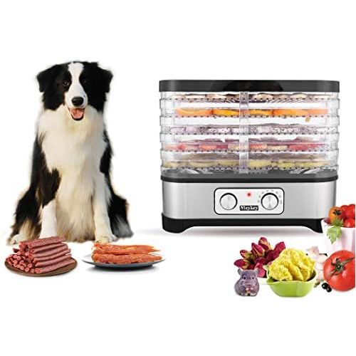  [아마존베스트]Meykey Food Dehydrator with Temperature Control, Dehydrator for Food, Fruit, Meat, BPA-Free, 5 Racks, 250 W