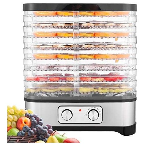  [아마존베스트]Meykey Food Dehydrator with Temperature Control, Dehydrator for Food, Fruit, Meat, BPA-Free, 5 Racks, 250 W