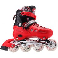mfw@wewe Inline Skates Can Be Adjusted for Womens Mens Childrens Roller Skates Beginners Speed Skating Shoes Roller Skates 8-12 Years Old Professional Skates Color : #5, Size : M (