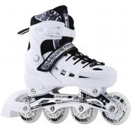 mfw@wewe Inline Skates Can Be Adjusted for Womens Mens Childrens Roller Skates Beginners Speed Skating Shoes Roller Skates 8-12 Years Old Professional Skates Color : #4, Size : L (