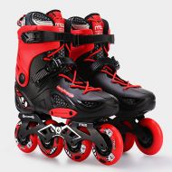 mfw@wewe Inline Skates 4 Wheel Adult Single Row Skates Black and Red Wheel Womens Adult Fitness Inline Skate Outdoor Roller Skates Professional Performance