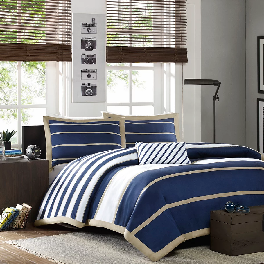 Mi Zone Mizone Ashton Duvet Cover Set in Blue